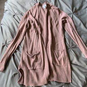 Super cute and comfy pick cardigan from Old Navy. Size small but fits sm - med.